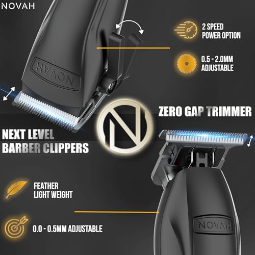 Professional Men's Cordless Hair Clippers Set - Fade Resistant